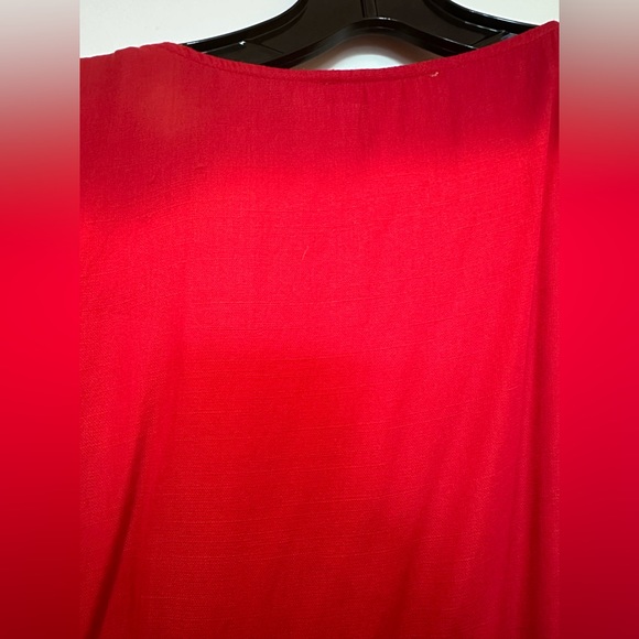 Red Midi Dress - Button Down - Small - Picture 7 of 9